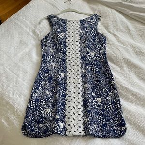 Blue and white Lilly Pulitzer summer dress